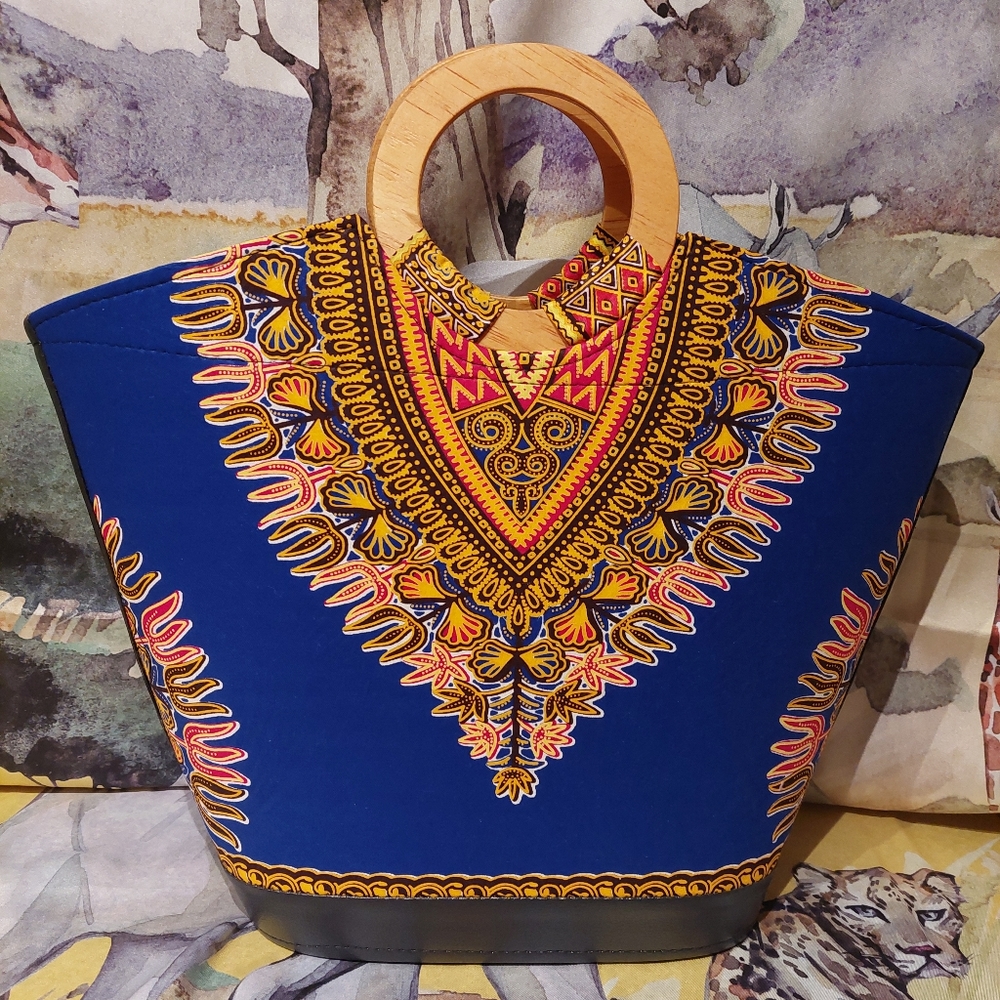 African Print Tote Bag